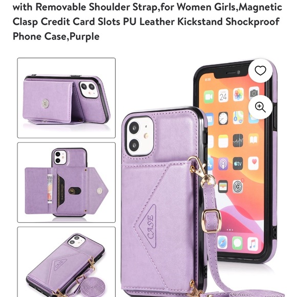 Crossbody Anti Drop Wallet  for iPhone 12/12 pro Case New - Picture 1 of 7